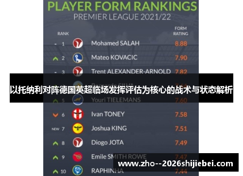 以托纳利对阵德国英超临场发挥评估为核心的战术与状态解析